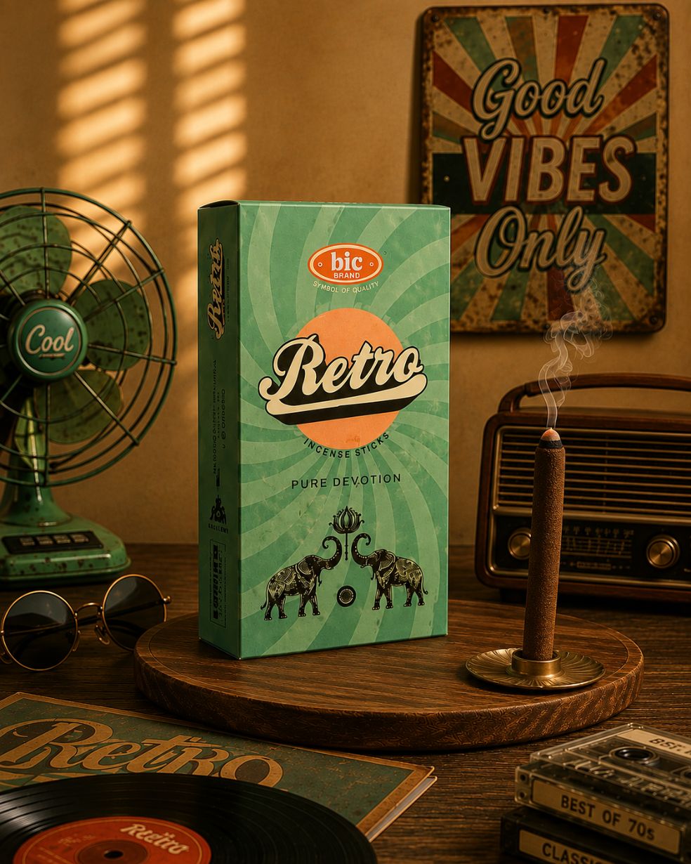 Retro Thick dhoop 10 sticks