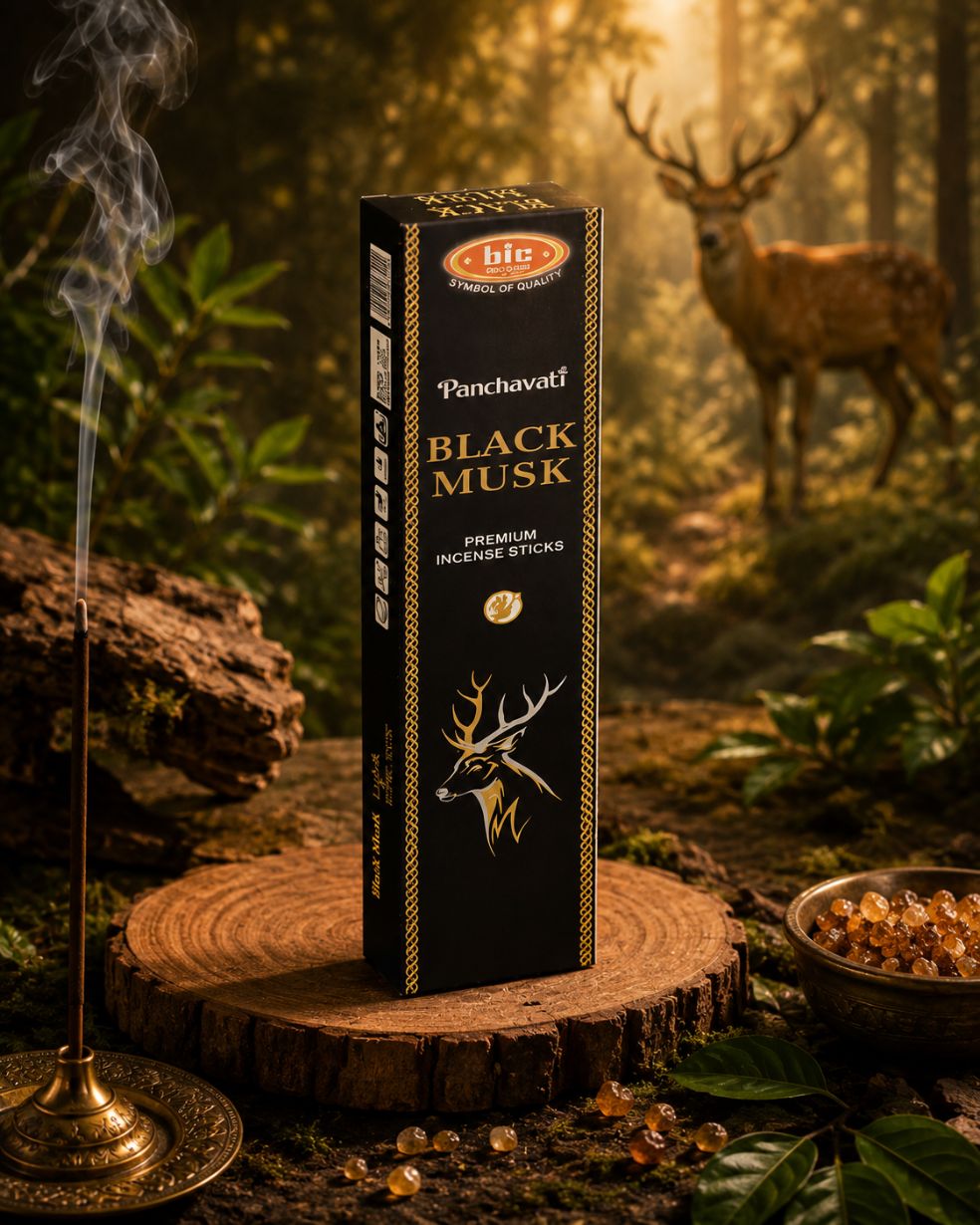 Black musk Incense Long eco